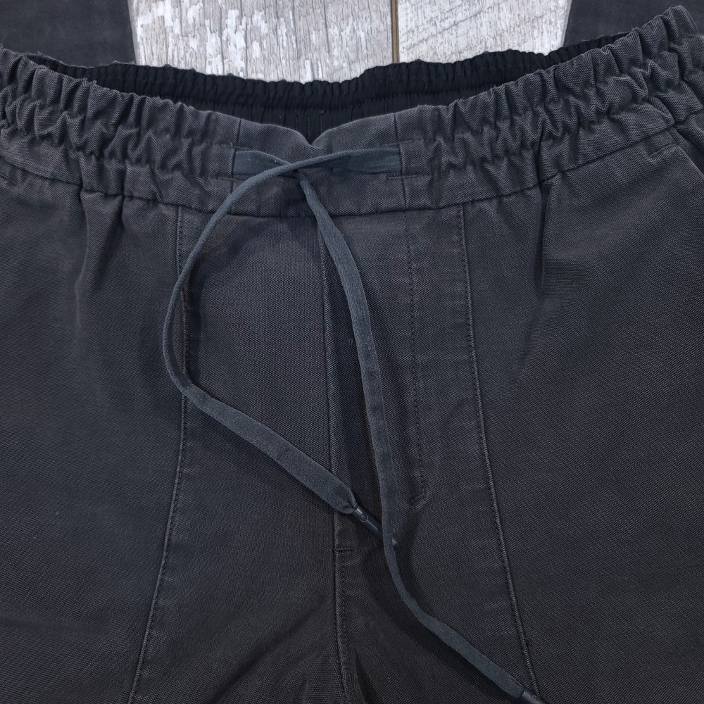 Lululemon Bowline Pants Mens Small Charcoal Grey Canvas Drawstring Straight Leg - Picture 5 of 7